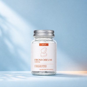 [FROM OREUM] Pasta de Dientes Sólida Ecológica para Huéspedes de Hotel, Blanqueadora, con Sabor a Mandarina de Jeju, 60 Tabletas para Baño de Huéspedes - Product Image 5