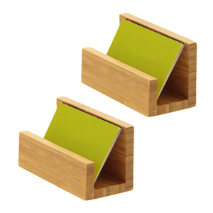 Support de cartes de visite en bois antique en gros, multifonctionnel, élégant, moderne, organisateur de bureau, artisanat pour réception - Product Image 1
