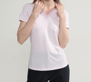 เสื้อโปโลผู้หญิงขายส่ง ผ้าฝ้าย 100% เสื้อโปโลคอปก แถบลาย แนวลำลอง ทรงเข้ารูป ระบายอากาศได้ดี รับผลิตตามแบบ OEM - Product Image 6