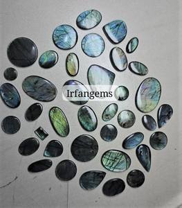 Cabujón de Labradorita Verde Natural 100% de Alta Calidad, Cristal de Fuego Verde, Piedra de Labradorita Pulida de Calidad, Tamaños Variados - Product Image 6