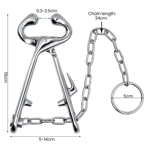 Premium Heavy Duty Stainless Steel Bull Nose <b>Holder</b> Livestock <b>Control</b> Tool for Professional Cattle and Horse Handling Farm Use - Product Image 4