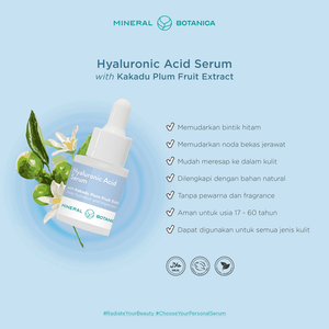 Sérum d'acide hyaluronique minéral Botanica OEM ODM sérum d'acide hyaluronique pur pour le visage-repulpant, anti-âge et hydratant - Product Image 2