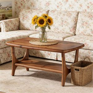 Tavolino da Tè Rettangolare con Spazio di Archiviazione, Utilizzabile come Tavolo Centrale o da Divano - Tavolino da Caffè - Product Image 4