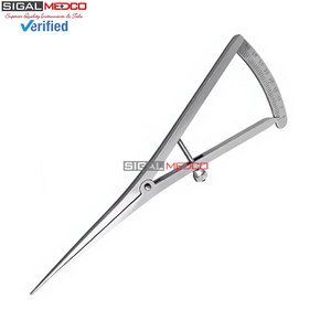 Calibre Droit Manuel de 7 Pouces pour Cartographie Osseuse, Échelle de Mesure de Précision 0-40mm, Acier Inoxydable Allemand, Poignée Ergonomique - Product Image 5