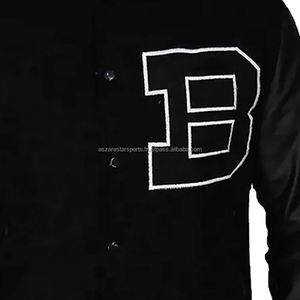 Chaqueta Universitaria Estilo Urbano con Cuello Alto Excelente Calidad Buen Fabricante Marca Privada - Product Image 3