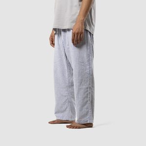<b>Men's</b> Linen Baggy Drawstring Elastic Waist Striped <b>Lounge</b> Pajama <b>Trousers</b> Wholesale ODM - Product Image 2