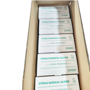 Gants chirurgicaux en latex de haute qualité 7.5 avec poudre, prix abordable - Product Image 5