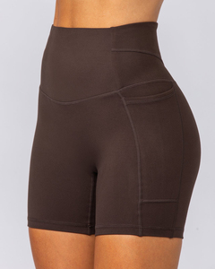 Shorts de sport pour femmes, taille haute, extensibles, compressifs, légers, pour la course à pied - Product Image 5