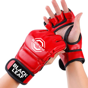 Gants de grappling MMA en gros, gants MMA demi-doigts, gants d'entraînement, gants de combat, logo personnalisé OEM - Product Image 2