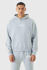 Conjunto de Sudadera con Capucha y Pantalones Acampanados de Algodón 100% Estampado al por Mayor, de Corte Holgado y Hombros Caídos, para Entrenamiento Casual y Jogging - Product Image 6