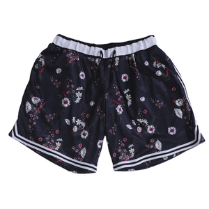 Shorts Tropicool pour homme, imprimé flamant rose, en polyester, avec bandes latérales, taille mi-haute, cordon de serrage, respirant, séchage rapide, style sport décontracté - Product Image 1