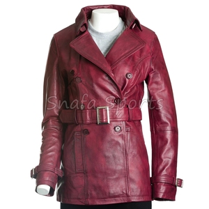 New Arrival Design Custom Colors Women Winter Genuine Leather Jacket Stand Collar Waterproof Breathable For Women - Product Image 2