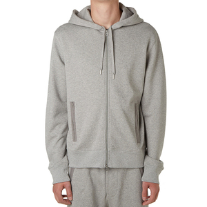 Ensemble de survêtement gris à capuche pour homme, sweat-shirt à fermeture éclair intégrale et pantalon de jogging, vêtements de sport décontractés avec poches latérales, tenue d'automne - Product Image 4