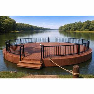 Plataforma Marina Flotante Redonda Compuesta para Parques Acuáticos, Lagos, Resorts y Muelles - Product Image 4