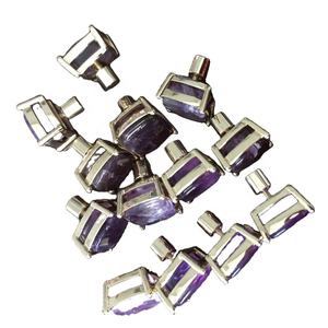 Amethyst gemstone silver <span class=keywords><strong>gemelli</strong></span> - Product Image 5
