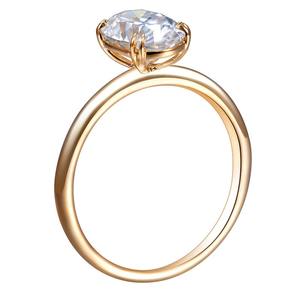 แหวนเพชรทรงลูกแพร์แบบ V รูปทรงโค้ง แหวนซ้อนกันได้ ประดับโมอิสซาไนต์ ครึ่งวงนิรันดร์ สำหรับงานหมั้นและวันครบรอบ - Product Image 4