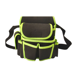 Leather <b>Tool</b> <b>Belt</b> Carpenter Electrician Construction Framer Pouch Bag - Product Image 4