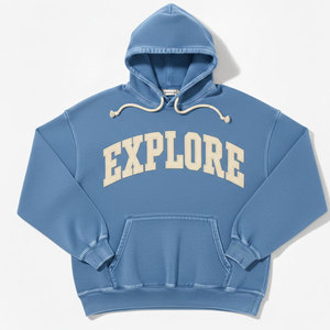 Sudadera con capucha para hombre, tejido de forro polar suave, cálida, transpirable, cómoda, de corte relajado, ideal para uso diario informal y looks urbanos. - Product Image 3