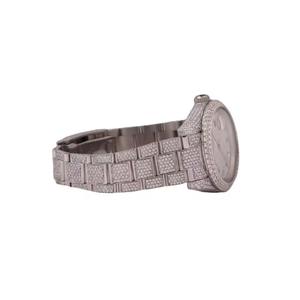 Reloj de Lujo para Hombre con Correa de Acero Inoxidable, Esfera con Barra de Moissanita VVS, Movimiento de Cuarzo Japonés, Estilo Hip Hop, Fabricante Indio - Product Image 3