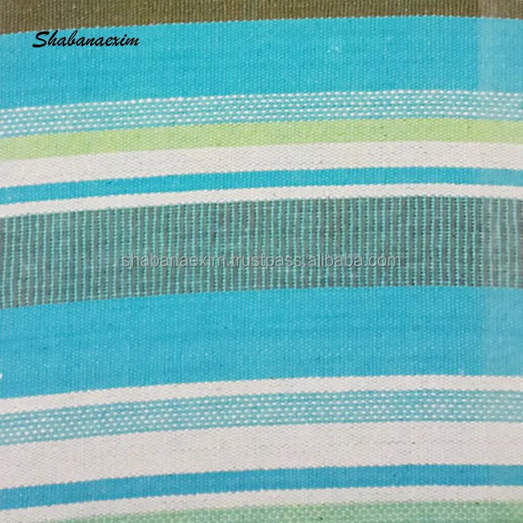 Indian Wholesale Cotton Stripe Fabric for Garments Handmade Cushion Stripe Fabrics