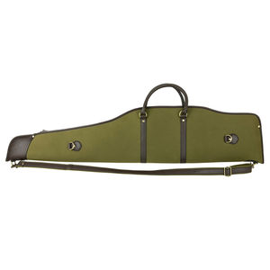 Estuche táctico premium de lona para accesorios de tiro con acolchado de forro polar y ribete de cuero, bolsa de transporte con forma de mira telescópica para equipo de campo. - Product Image 2