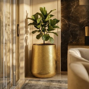 Juego de Macetas Modernas de Estilo Rústico con Soporte de Trípode Hecho a Mano para Decoración de Interiores - Product Image 3