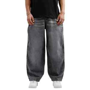 MEESAM LEATHER HOSIERY Jeans de mezclilla unisex 100% algodón de secado rápido, cintura alta, peso pesado, estilo vintage, corte regular, rectos, con relieve - Product Image 6