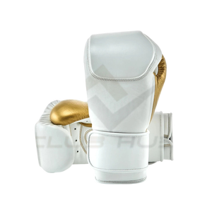 Gants de boxe professionnels durables personnalisés de haute qualité en cuir lacé évacuation de l'humidité Service OEM entraînement au combat Pakistan - Product Image 1