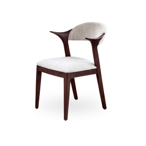 Chaise de salle à manger en bois massif de style moderne du milieu du siècle, fauteuil rembourré pour salon, appartement, maison, hôtel, villa - Product Image 2