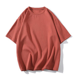 เสื้อยืดคอกลมแขนสั้นผู้ชายผ้าฝ้ายแท้ 100% สกรีนโลโก้ด้านหน้าสองสี แบบ OEM สั่งทำได้ ระบายอากาศ แห้งเร็ว เหมาะสำหรับออกกำลังกาย - Product Image 5