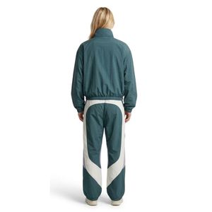 Wind Resistant <b>Women</b> Windbreaker Suits Dark Teal Premium Quality Taslan Nylon Zip High Neck Wide Long Sleeves Sports <b>Outfits</b> - Product Image 2