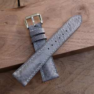 Bracelet de montre Luxali Vietnam en cuir d'autruche fait à la main personnalisable fournisseur OEM montre-bracelet occidentale élégante pour hommes en acier inoxydable - Product Image 2