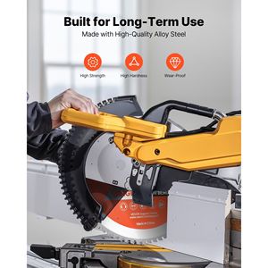 Lama per Sega Circolare da 14 Pollici con 72 Denti Affilati in Lega, Attacco da 1 Pollice per Taglio di Metalli con Finitura Fine - Product Image 4