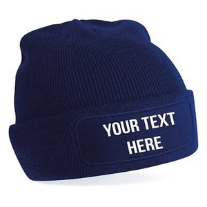 Bonnet unisexe en coton 100% à revers côtelés - Prêt pour le voyage, taille personnalisable - Product Image 1