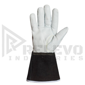 Guantes de trabajo de cuero partido para pedidos al por mayor, resistentes al calor, guantes de seguridad para soldadura, protección laboral industrial para pedidos al por mayor - Product Image 2