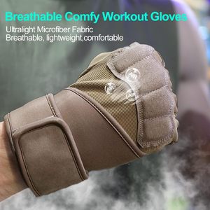 Guantes de Gimnasio para Hombre y Mujer, Guantes Acolchados para Levantamiento de Pesas con Soporte para Muñeca, Protección Completa de la Palma y Agarre de Silicona - Product Image 5