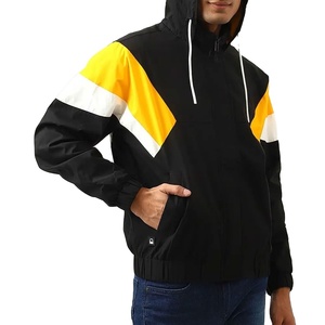 Veste coupe-vent à capuche d'hiver sur mesure de haute qualité, vente en gros de rue, légère, imperméable, toile vintage - Product Image 1