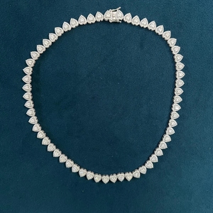 Wholesale Luxury Hip Hop Jewelry Men <b>Cuban</b> Necklace Sterling <b>Silver</b> 925 D Color VVS Moissanite Diamond 10MM <b>Cuban</b> <b>Link</b> <b>Chain</b> - Product Image 6