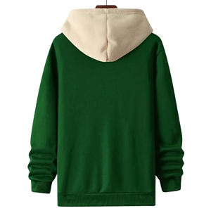 Winter Printed Jersey Hoodie with Stand Collar Zipper Newest Digital & Silk Screen Printing Solid Pattern Stand out Style - Product Image 4