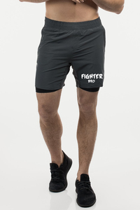 กางเกงขาสั้นออกกำลังกายผู้ชายผ้าฝ้าย กางเกงกีฬา กางเกงวิ่ง กางเกงออกกำลังกาย ฟิตเนส - Product Image 3