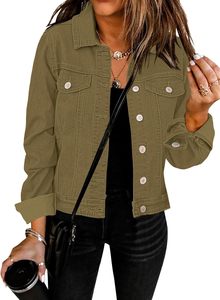 Women's <b>Cropped</b> <b>Denim</b> <b>Jacket</b> Vintage Blue Button Closure Casual Street Style OEM Custom Fashion Outerwear Premium Quality Fit - Product Image 5