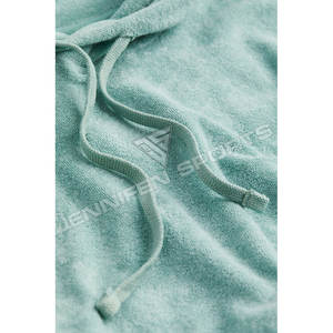 <b>Men's</b> 100% <b>Micro</b> <b>Fleece</b> Thickened Winter Plain Dyed Solid Oversized Street Style Custom Logo Breathable Quick Dry Hooded 450g - Product Image 2