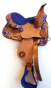 Selle de cheval western personnalisée avec arceau en bois, 100% cuir de haute qualité, nouveau design, différentes tailles et options de couleurs - Product Image 2