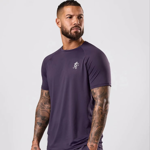 mens gym <b>compression</b> tshirt athletic workout tee quick dry stretch fitness training <b>shirt</b> manufacturer - Product Image 1