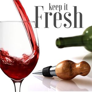 Ensemble de bouchons de bouteille en bois classiques avec joint côtelé pour bouteilles de vin - Product Image 6