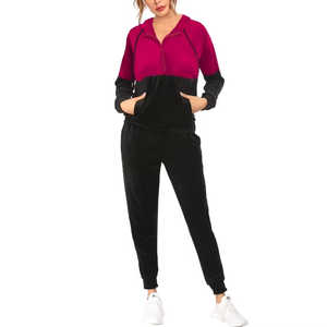 Conjuntos de dos piezas para mujer, chándales informales, conjuntos deportivos de 2 piezas, sudaderas con capucha y pantalones deportivos, ropa de otoño e invierno - Product Image 1