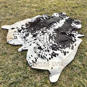 Auténtica Alfombra de Piel de Vaca con Pelo Brasileño Blanco y Negro, Alfombra de Piel de Vaca - Product Image 1
