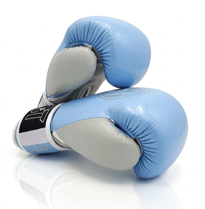 Gants de boxe en cuir véritable 12oz 14oz 16oz avec support de poignet rembourré pour entraînement, sparring et compétition, personnalisables avec votre marque - Product Image 3