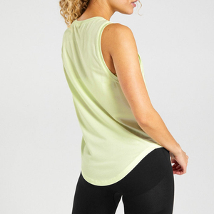 Camiseta Deportiva de Gimnasio para Mujer, Transpirable, Estampada, Cuello Redondo, Chaleco Deportivo de Punto, Camiseta Informal de Fitness, Logotipo Personalizado - Product Image 2