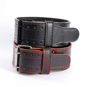 เข็มขัดยกน้ำหนักหนังพรีเมียมแบบคัสตอมสำหรับการฝึกเพาเวอร์ลิฟติ้ง - Product Image 2